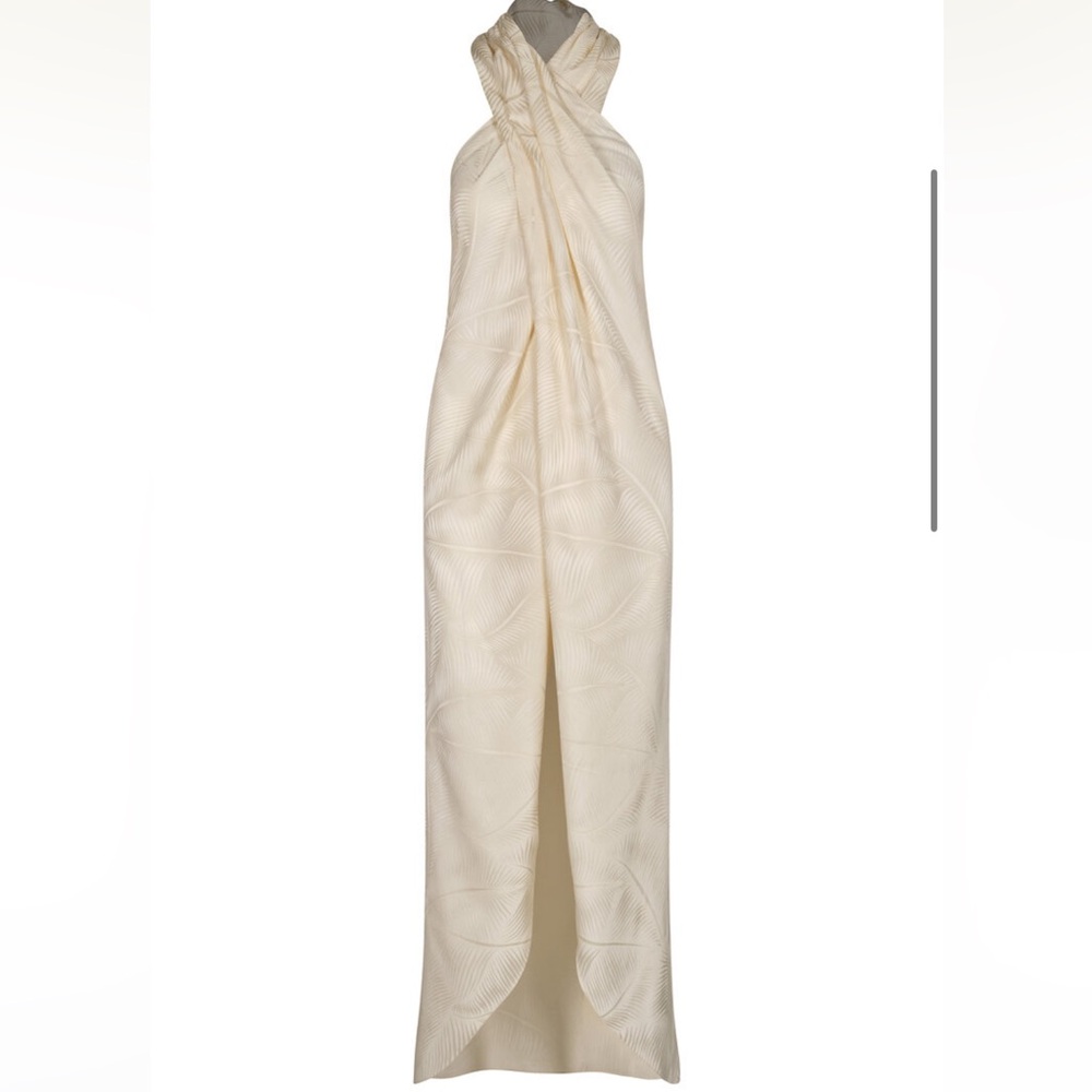 Johanna Ortiz Cream Draped Halter Top - Picture 2 of 9